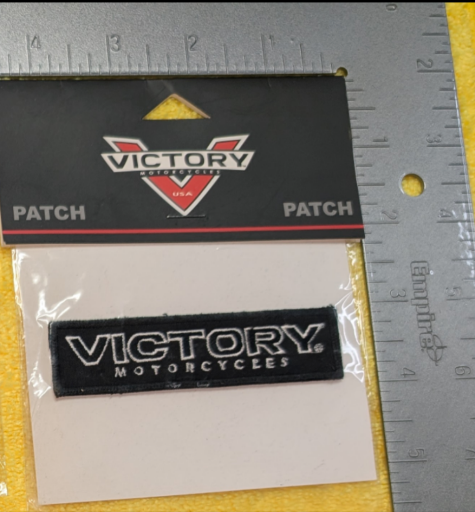 Victory Motorcycle Patch, New in Package