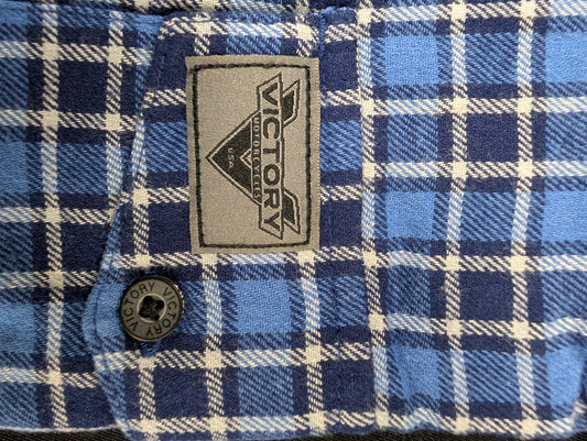 Victory Motorcycle Women's Plaid 2 Shirt (Flannel) New old Stock Medium