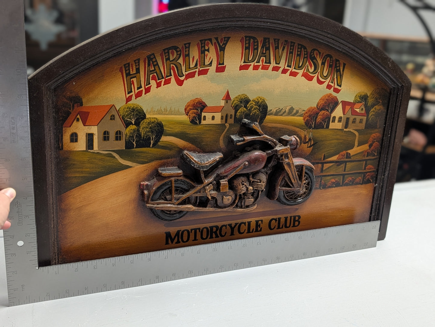 Harley-Davidson Motorcycle club wooden wall art