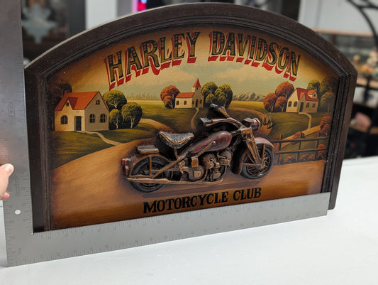Harley-Davidson Motorcycle club wooden wall art
