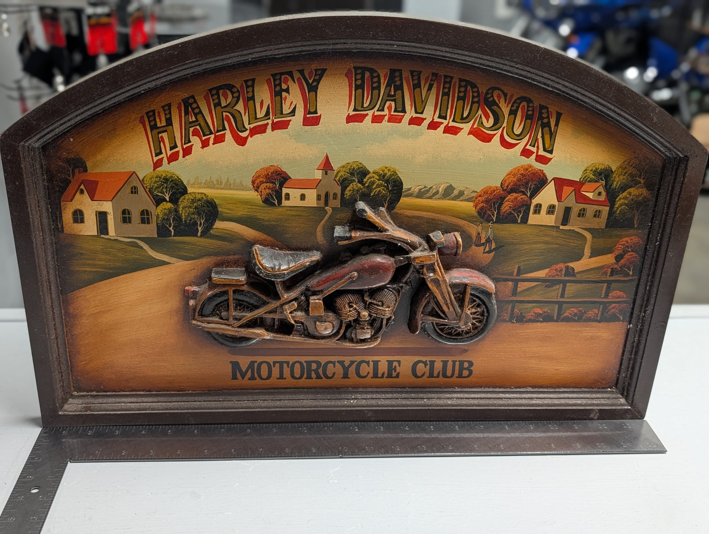 Harley-Davidson Motorcycle club wooden wall art