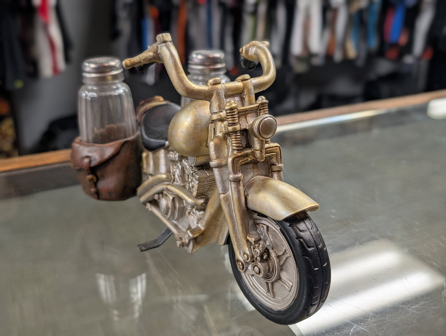 Motorcycle Salt and pepper shaker