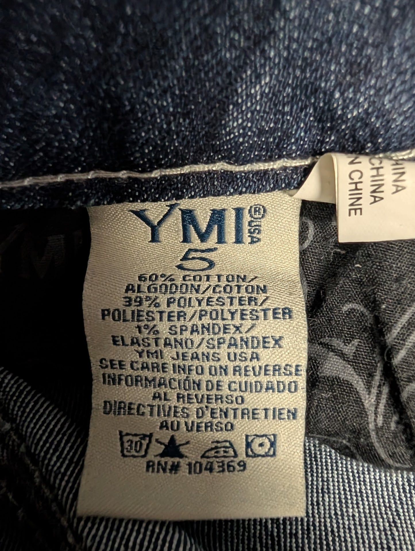 YMI Low Rise Denim Shorts – Dark Wash Stretch Cutoffs (Size 5)