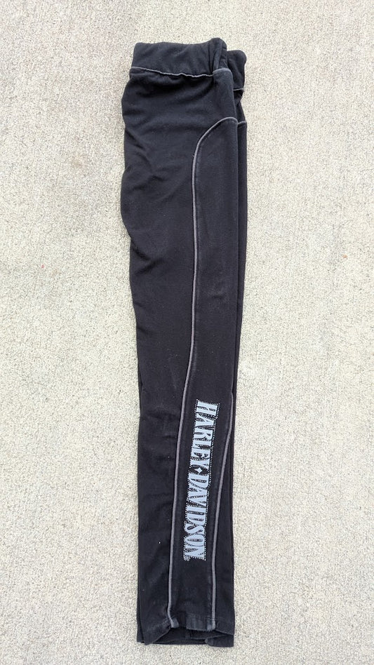 Harley-Davidson Women’s Black Leggings with Side Logo Graphic