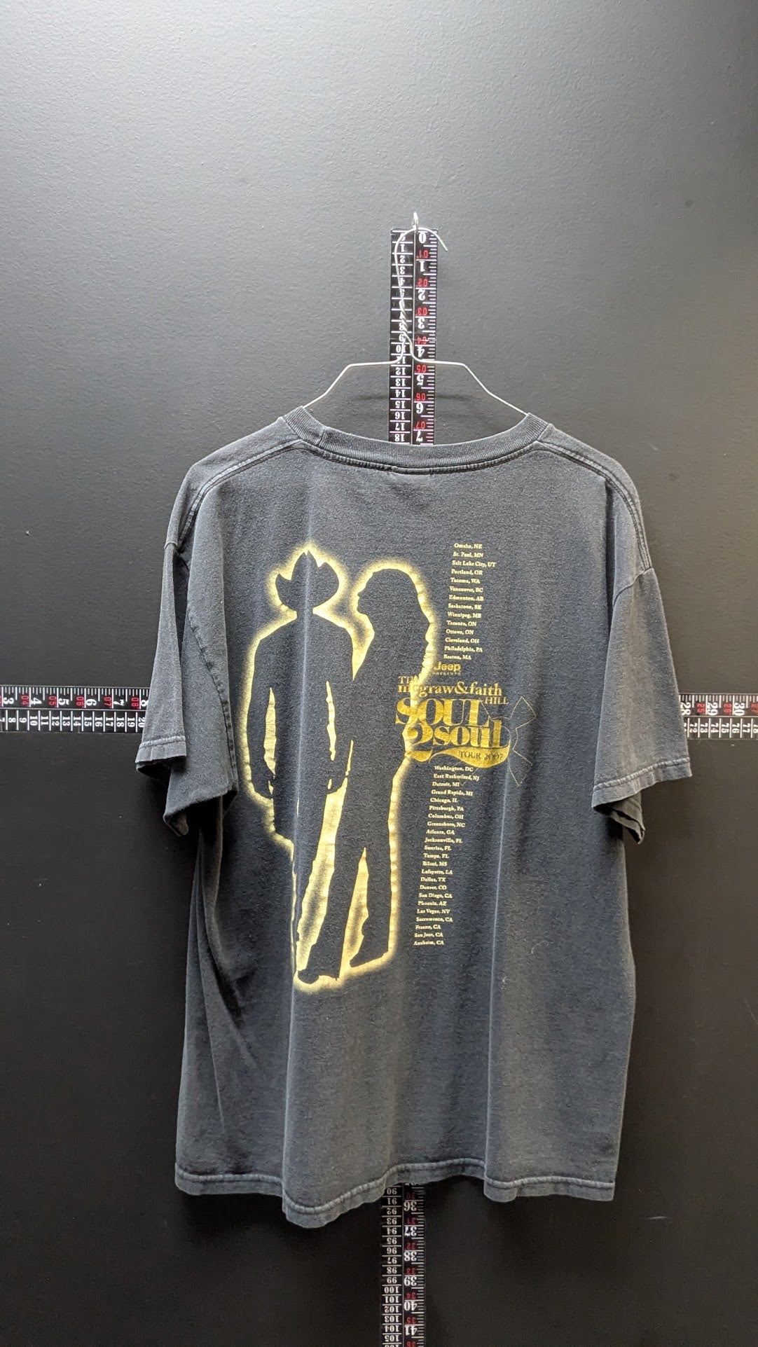 Tim McGraw & Faith Hill “Soul2Soul Tour 2006” T-Shirt – Black – Size Large