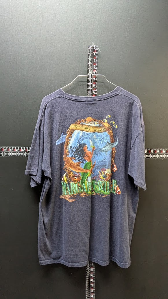 Vintage Margaritaville “Schooling Around” Mermaid T-Shirt – Las Vegas – Size XL