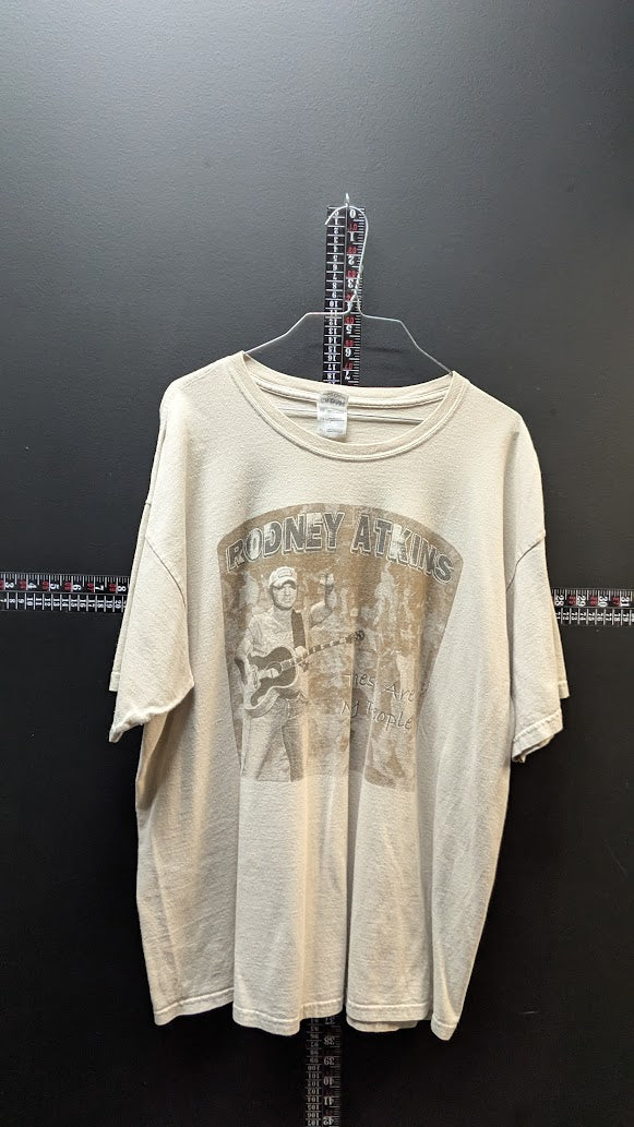 Rodney Atkins “These Are My People Tour 2007” Graphic T-Shirt – Beige – Size XL
