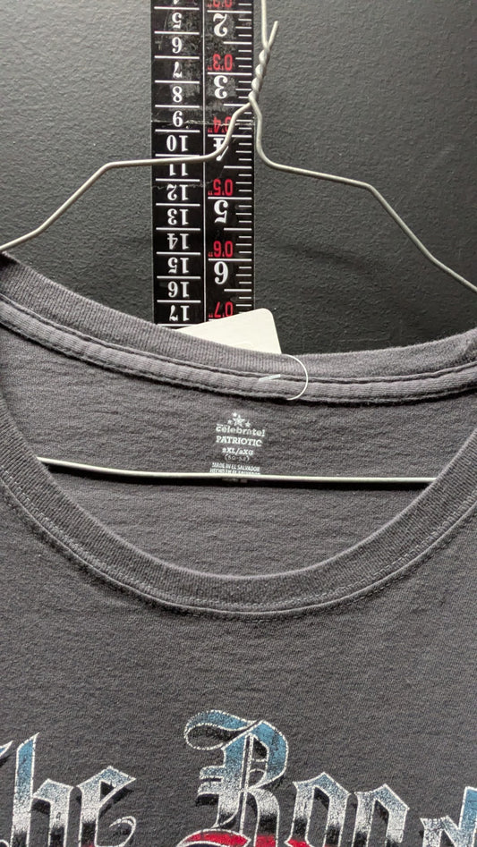 “The Road to Freedom” Cutoff Biker Tank Gray 2XL