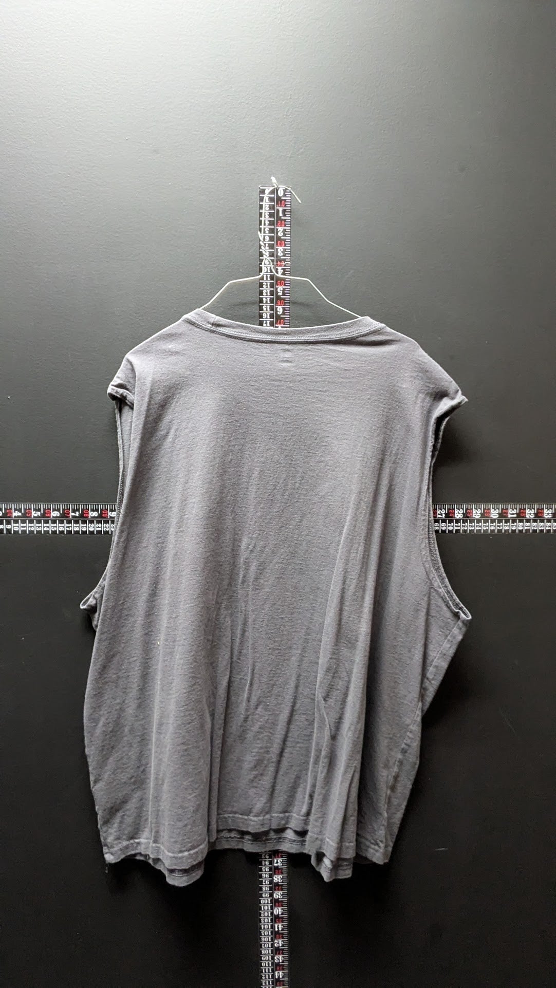 “The Road to Freedom” Cutoff Biker Tank Gray 2XL