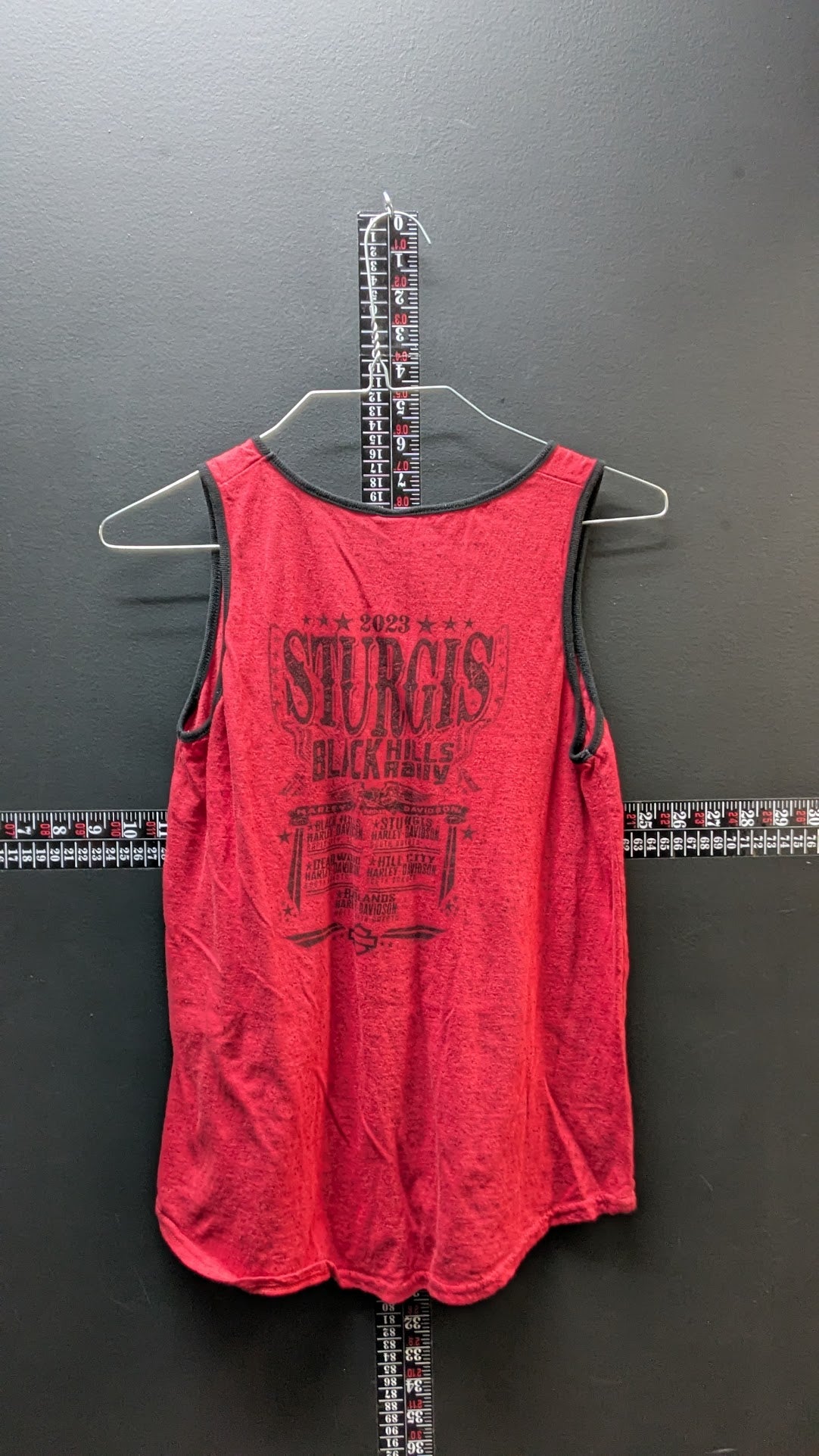 Harley-Davidson Women’s Sturgis 2023 Tank Top Medium Red Black Hills Rally