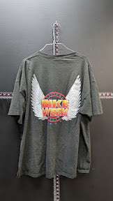Vintage 1999 Daytona Bike Week T-Shirt Mens XL Gray Graphic Biker Wings USA Made