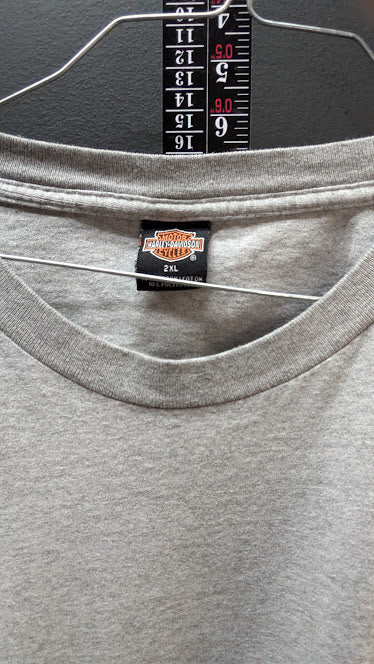 Harley-Davidson Waco Texas T-Shirt Mens XL Gray Pocket Graphic Tee