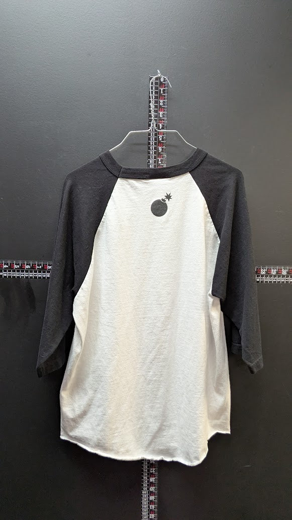 The Hundreds Charlotte McKinney Raglan Shirt 3/4 Sleeve Graphic Tee Size Large