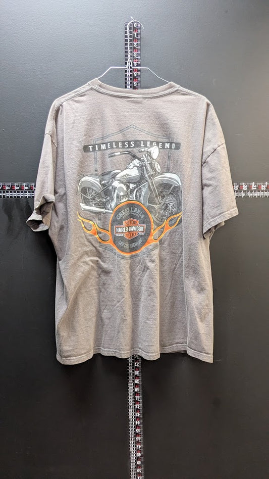 Harley-Davidson Pin Up Girl T-Shirt Gray 2XL Timeless Legend Great Lakes