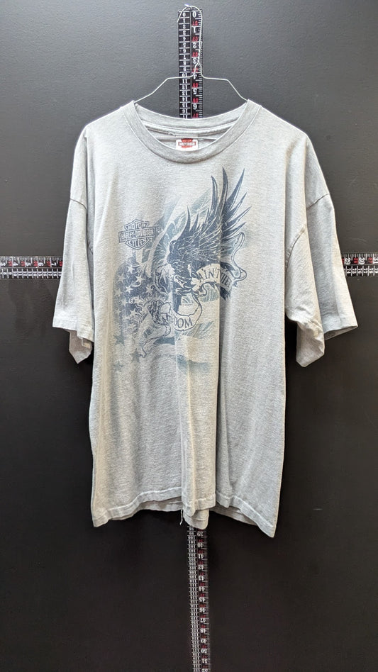 2012 Harley-Davidson Iron Valley Hanover PA Gray Eagle T-Shirt Mens 2XL