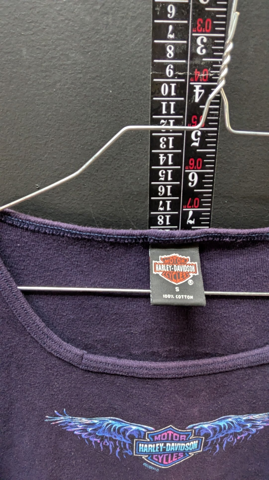 Harley-Davidson Womens Small Purple Long Sleeve Shirt Allen TX Y2K