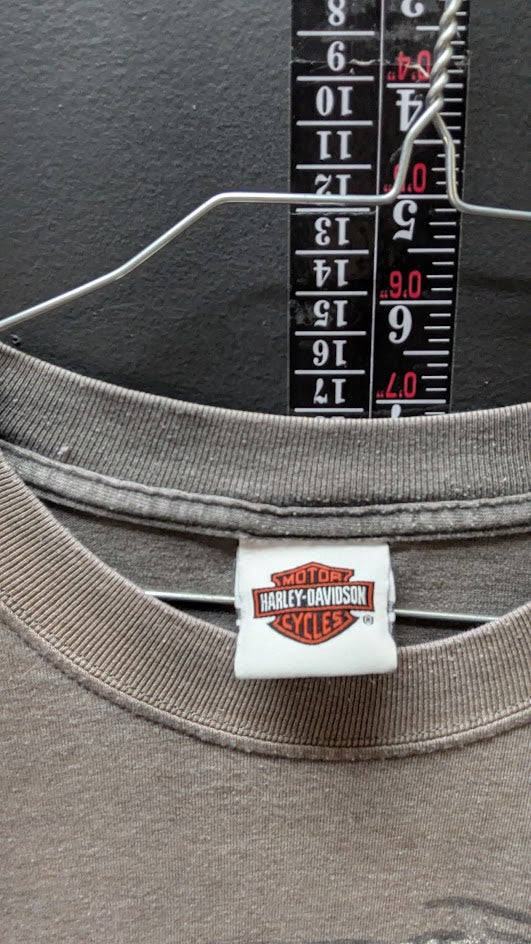 Harley Davidson Cool Springs Franklin TN T Shirt XL Gray Biker Tee