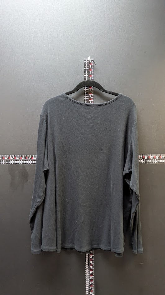 Harley Davidson Womens 3W Black Long Sleeve Bar Shield Top Shirt
