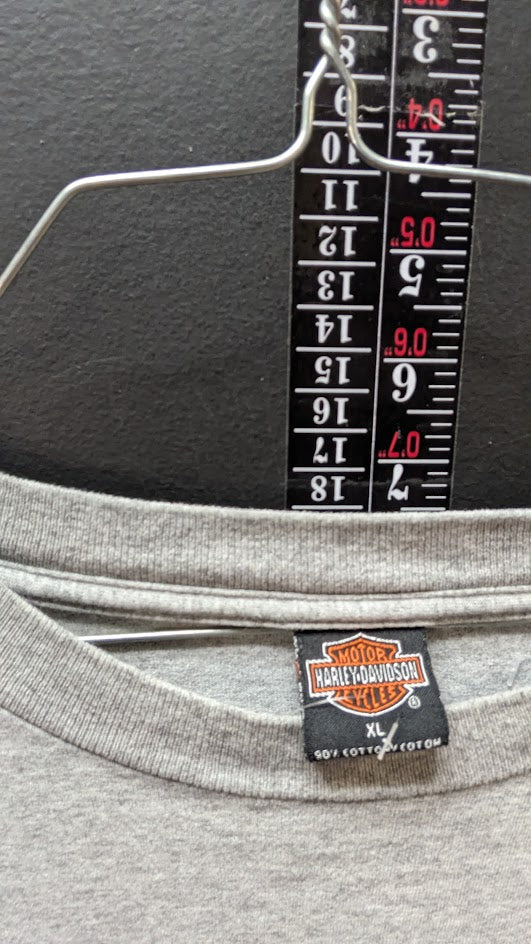 Vintage Harley Davidson Heart Of Dixie Pelham AL Pocket T Shirt Gray XL