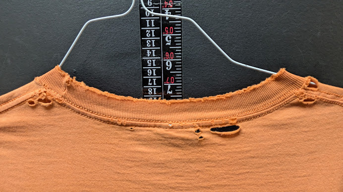 Harley Davidson Pocket T Shirt Distressed Orange Cut Off Sleeveless Biker Tee