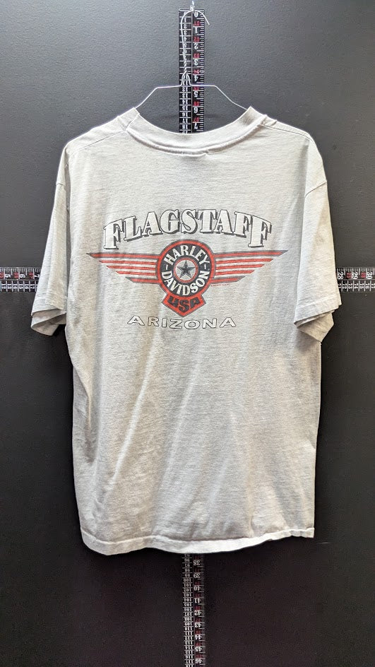 Vintage 1997 Harley Davidson Pocket T Shirt Gray Single Stitch XL Style Biker Tee