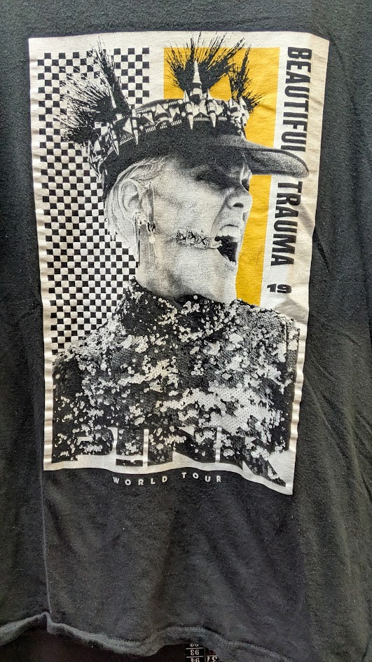 Pink Beautiful Trauma 2019 World Tour Graphic T-Shirt Black Band Tee