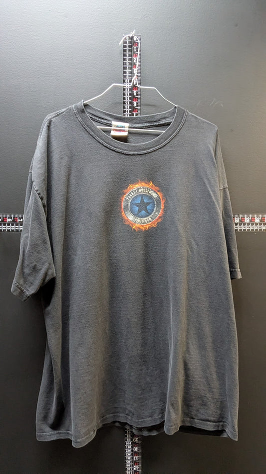 Vintage Planet Hollywood Orlando Motorcycle T Shirt XL Gray Chopper USA Tee