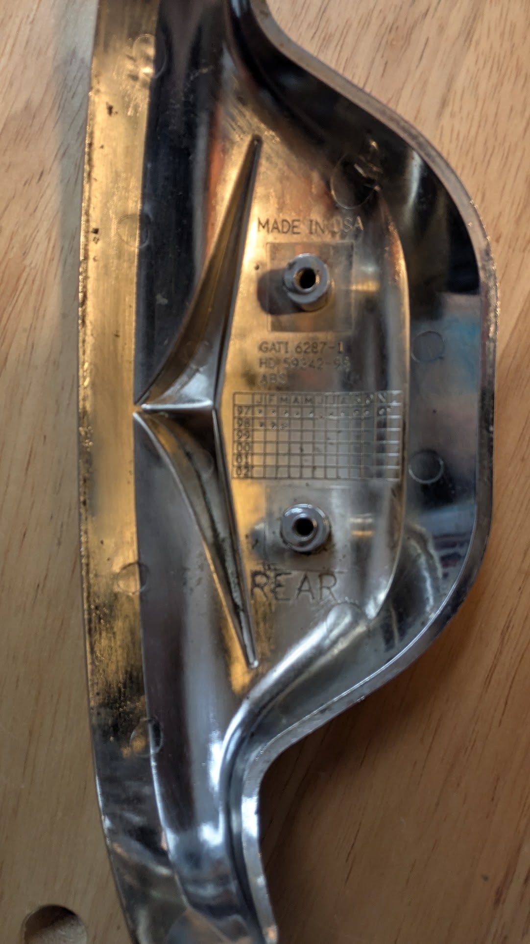 Harley-Davidson OEM Chrome Rear Fender Tip Trim 5942-98