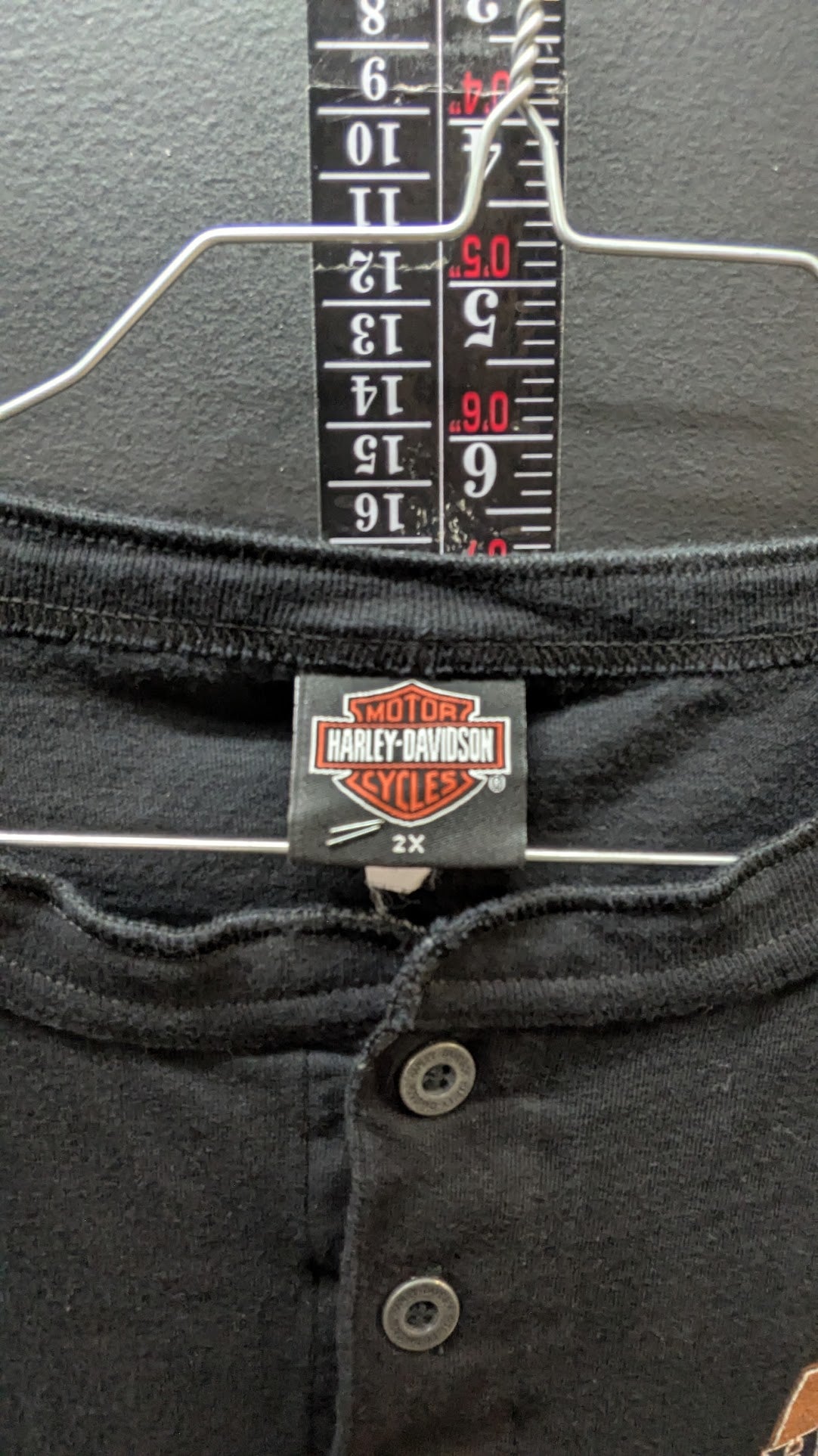 2004 Harley-Davidson St. Paul MN Henley T-Shirt Black 2XL