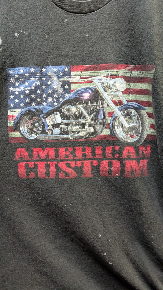 American Custom Chopper Motorcycle Graphic T-Shirt