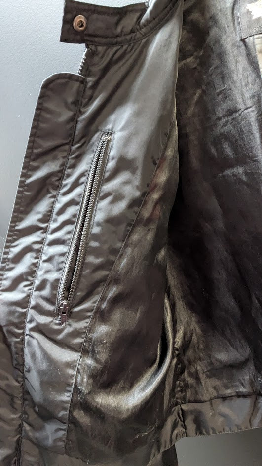 Harley-Davidson Women's Black & Orange Quilted Riding Jacket – Size Medium