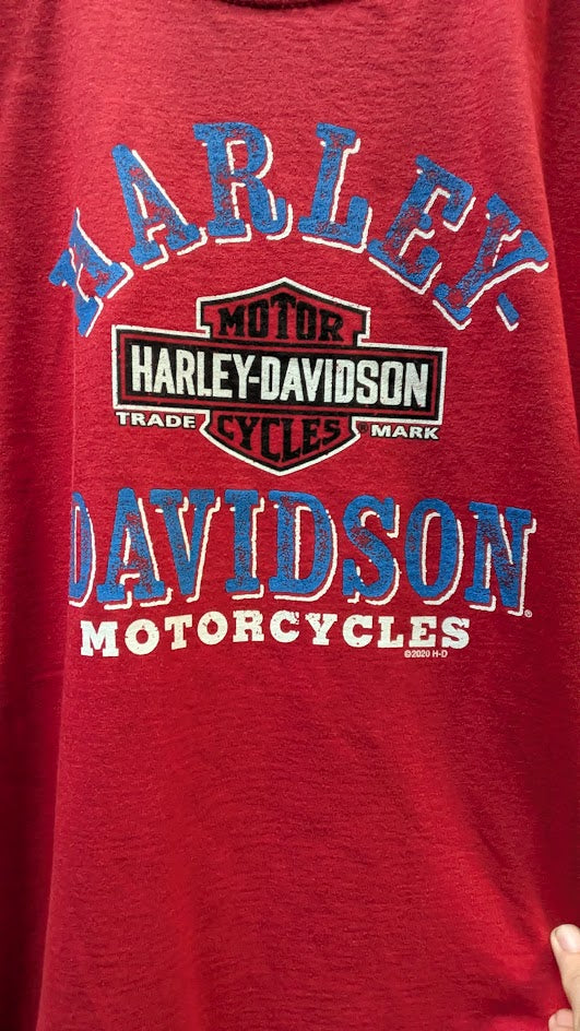 Harley-Davidson Youth Red Varsity Graphic T-Shirt – NWT – Size Medium