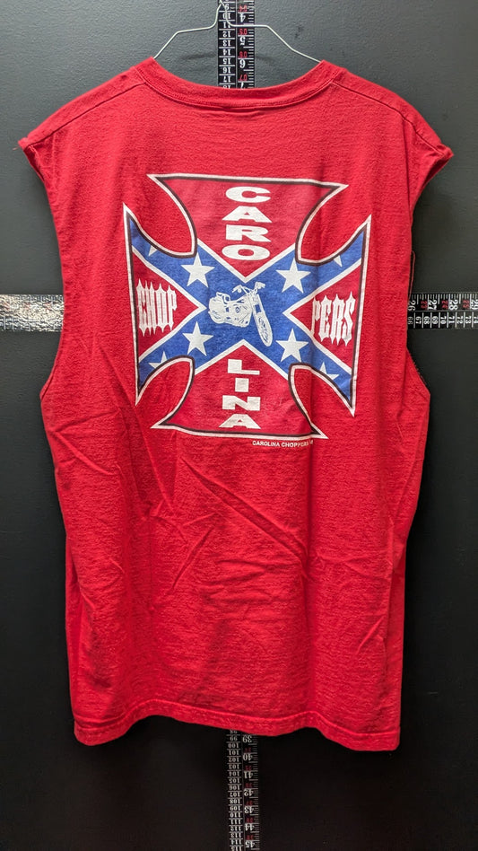 Vintage Carolina Choppers Sleeveless Biker T-Shirt – XL
