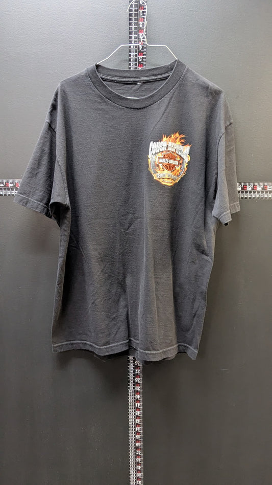 2011 Harley-Davidson Key West Florida Map T-Shirt Black Large