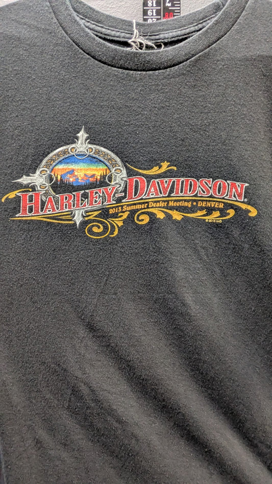 2013 Harley-Davidson Denver Summer Dealer Meeting Limited Edition T-Shirt Adult Large XL Black