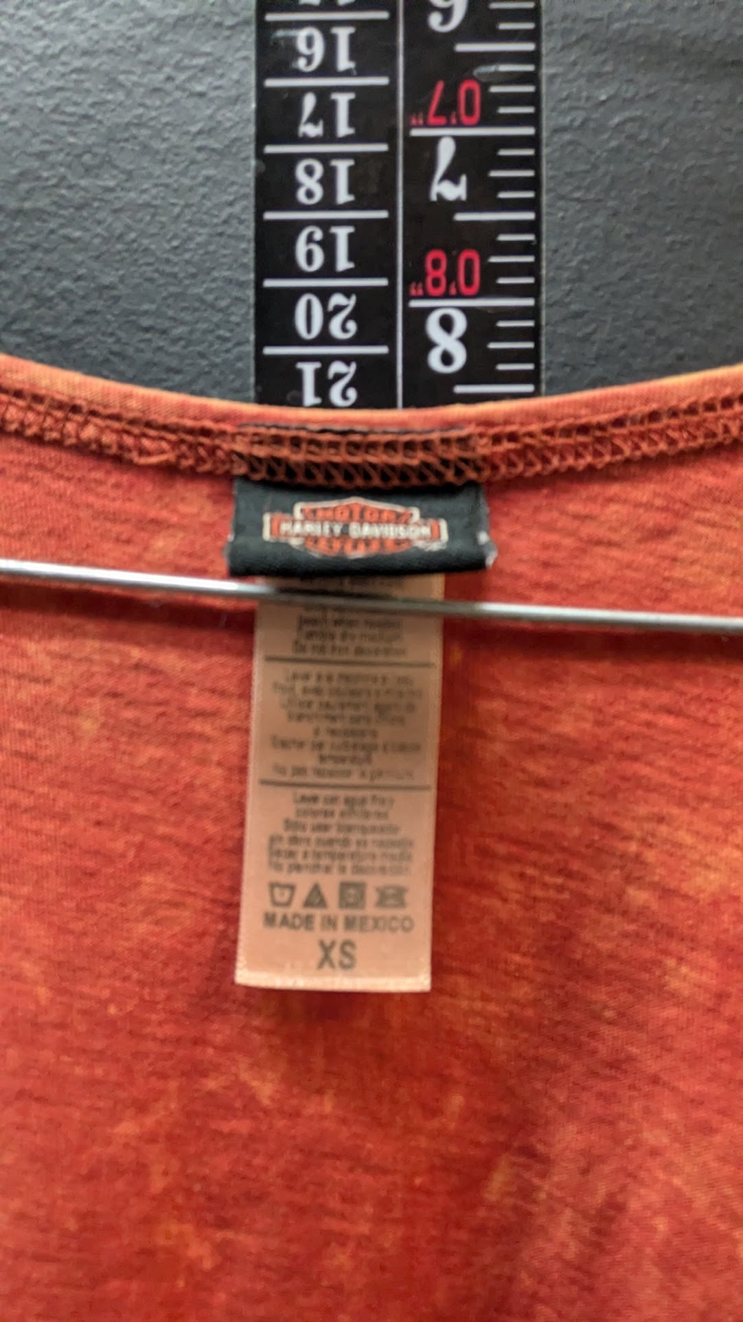 Harley-Davidson Sturgis Black Hills Rally 2019 Tank Top Orange Burnout Graphic Women's XS