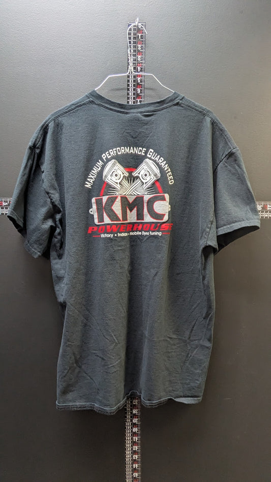 KMC Powerhouse Performance T-Shirt – Men's XL Black Graphic Tee