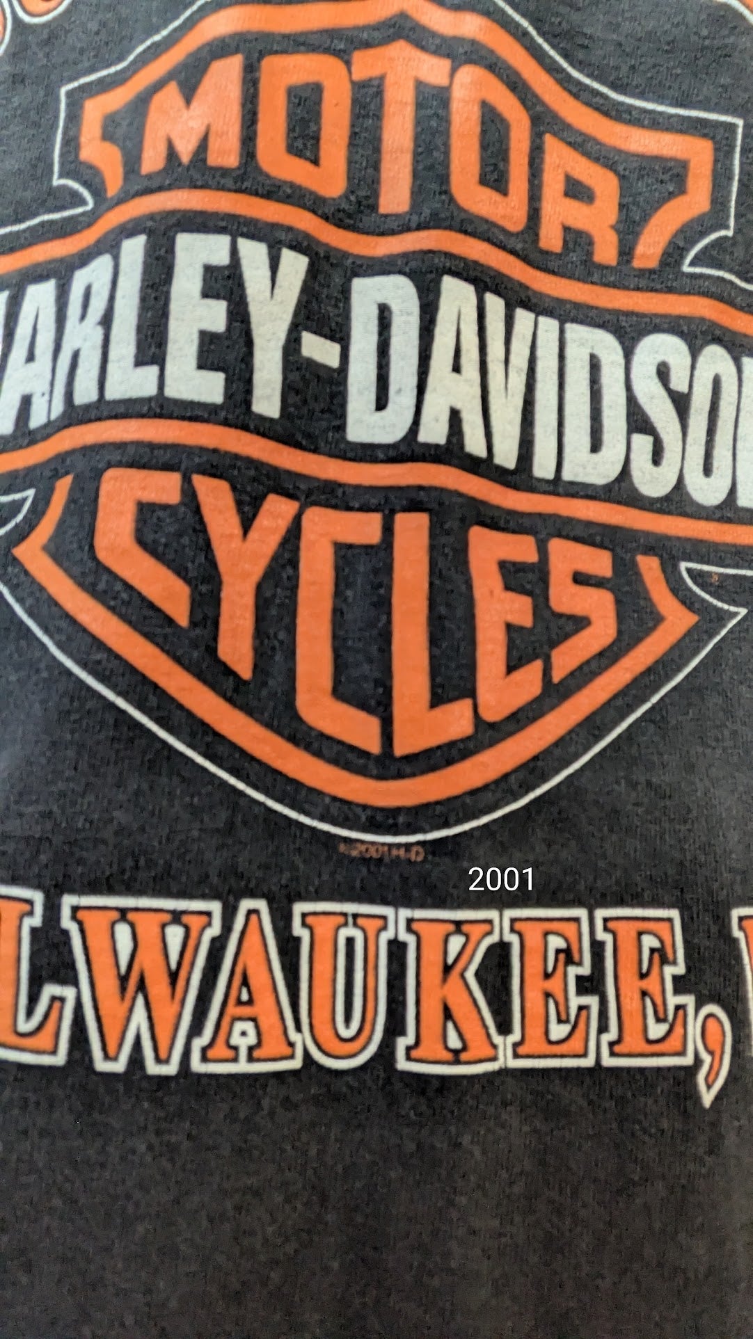 Vintage 2001 Harley-Davidson House of Harley Milwaukee WI Long Sleeve T-Shirt Men's 2XL