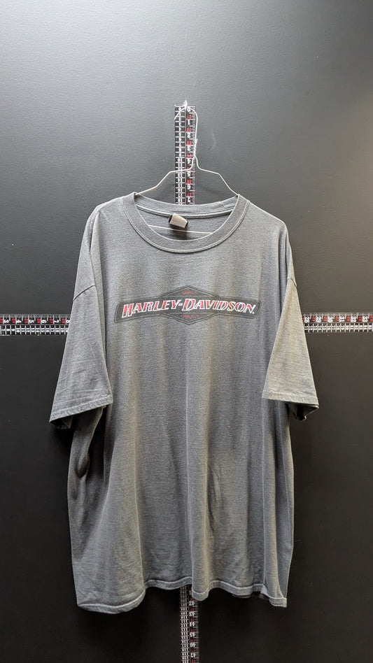 Harley-Davidson Powder Keg Mason Ohio T-Shirt Men's 2XLT Gray Dealer Graphic