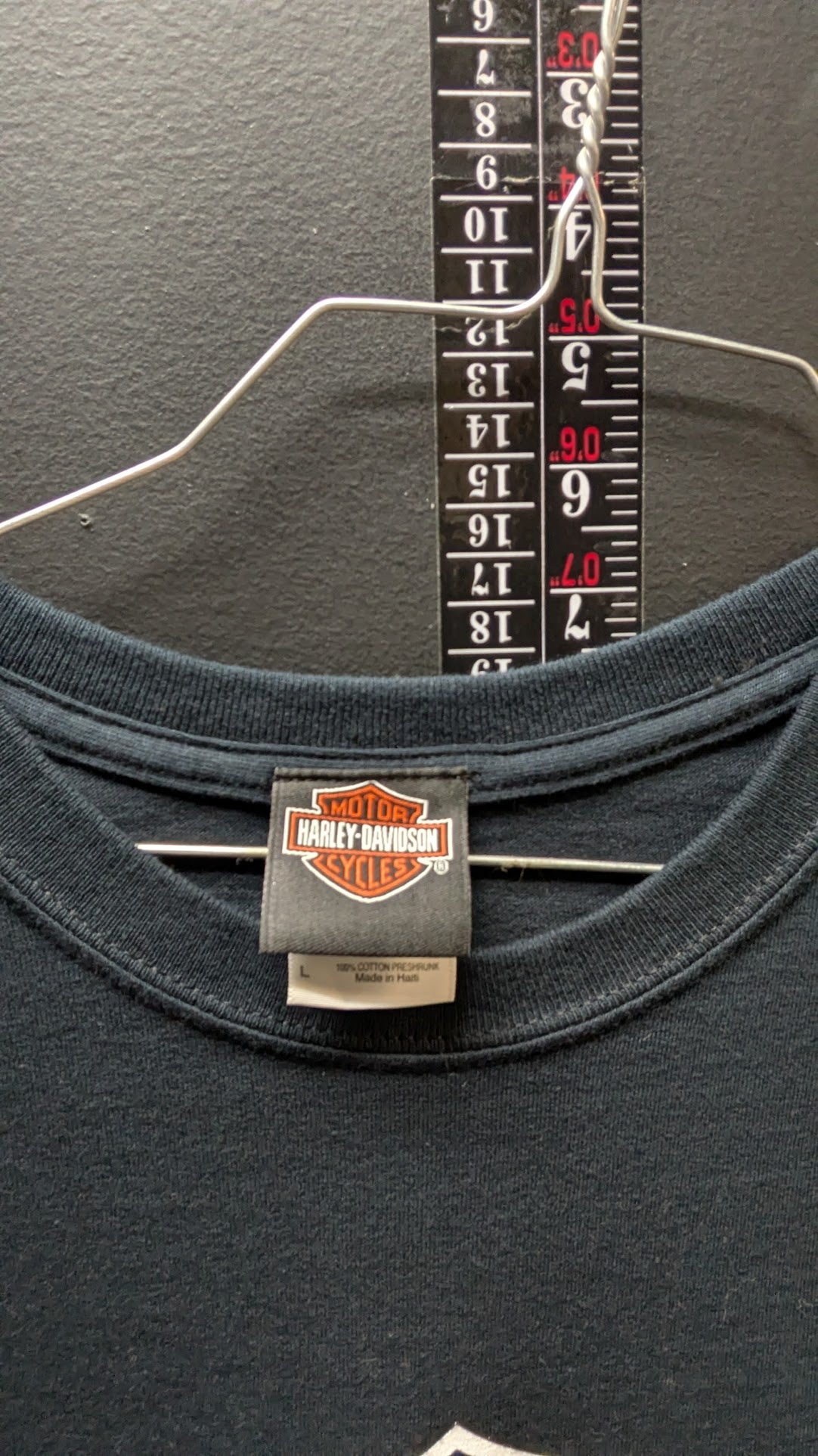 Harley-Davidson York PA Dealer T-Shirt Men's Large Black Bar Shield Graphic