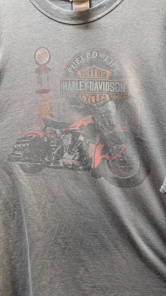 Harley-Davidson Napoleon Ohio T-Shirt Men's 3XL Gray Dealer Double Sided