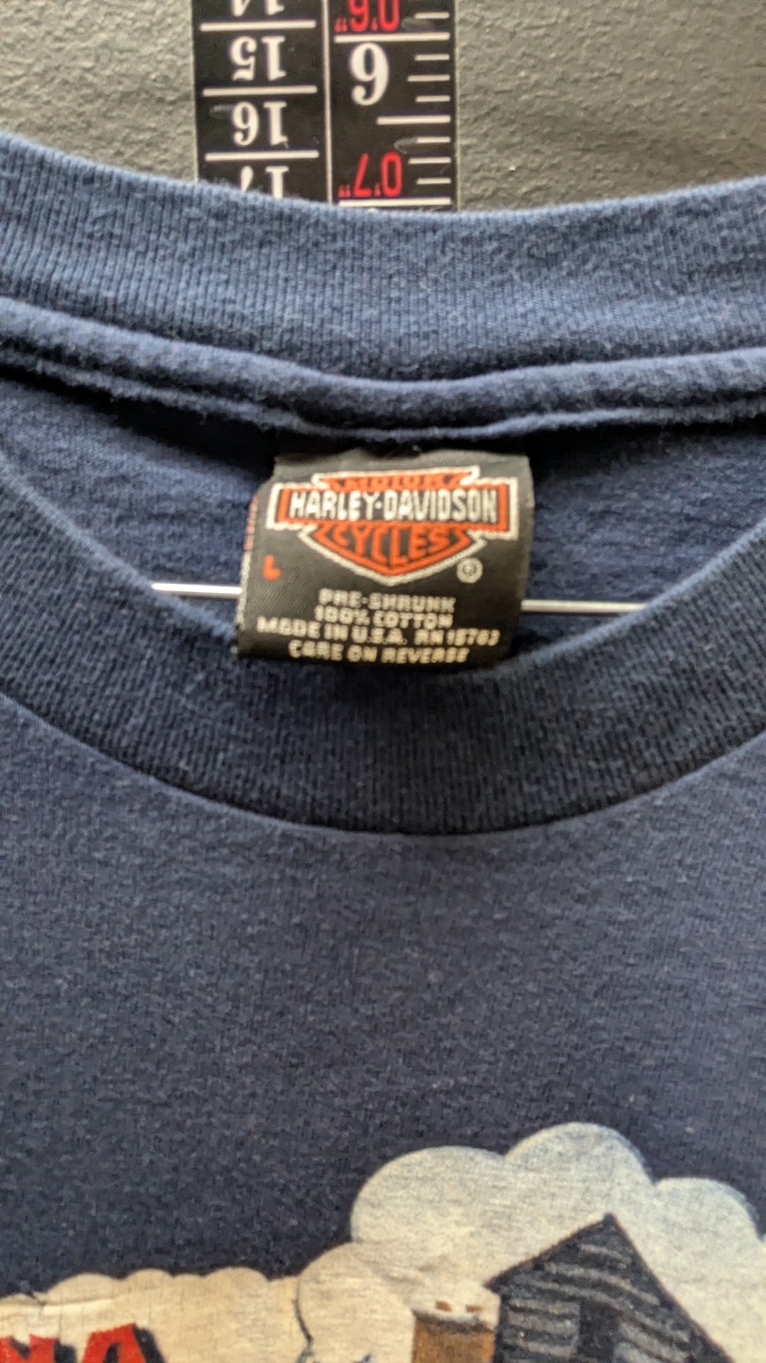 Vintage 1999 Harley-Davidson HOG Indiana State Rally Thunder In The Fort T-Shirt L USA