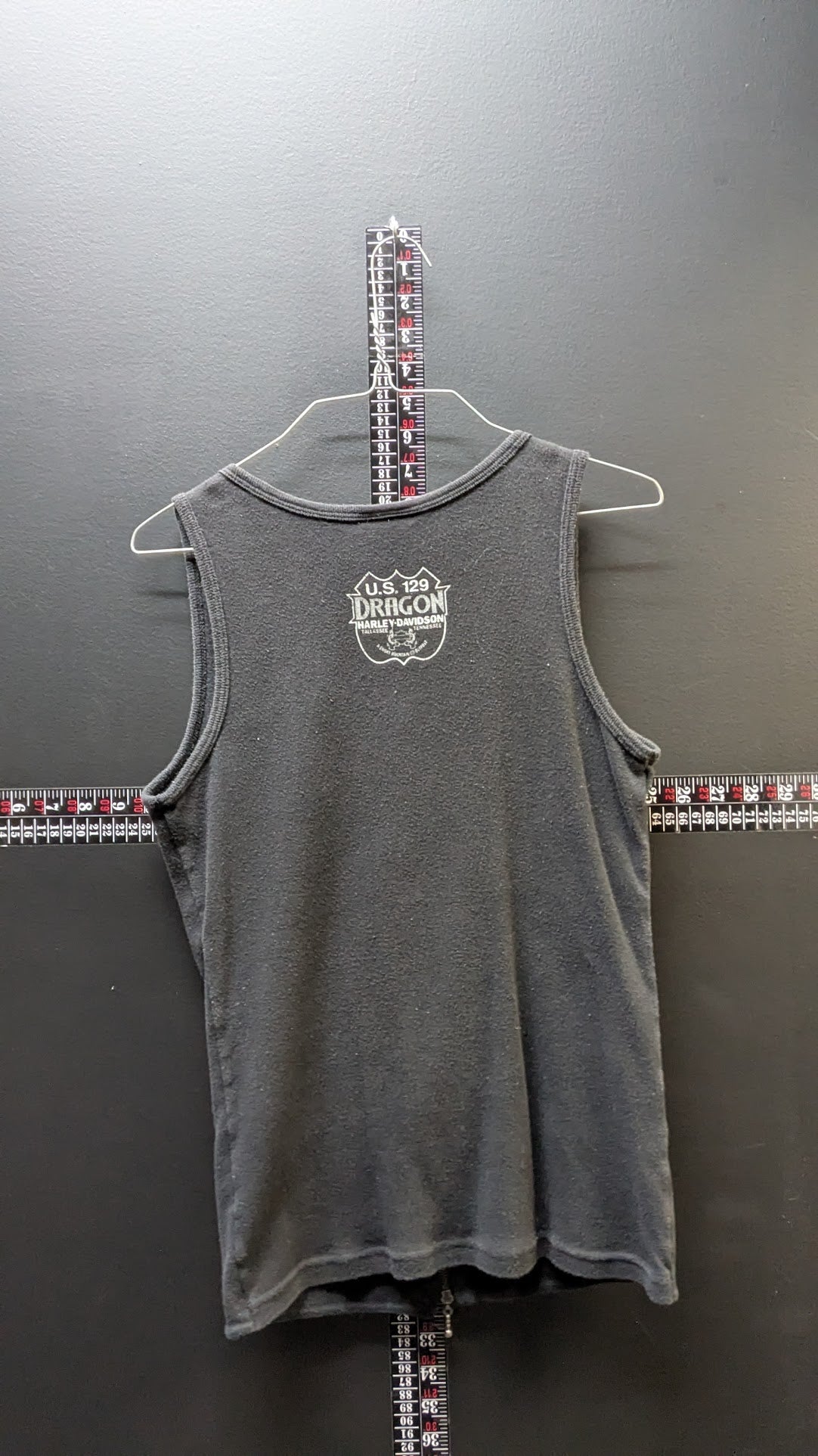 Harley-Davidson Women's Large Zip Front Tank Top Black Fleece Dragon Tallahassee FL USA