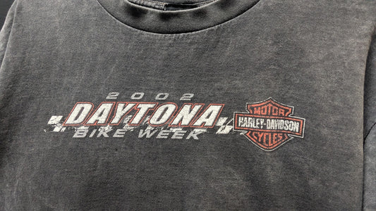2002 Harley-Davidson Daytona Bike Week T-Shirt – Holoubek USA – Acid Wash Gray – XL