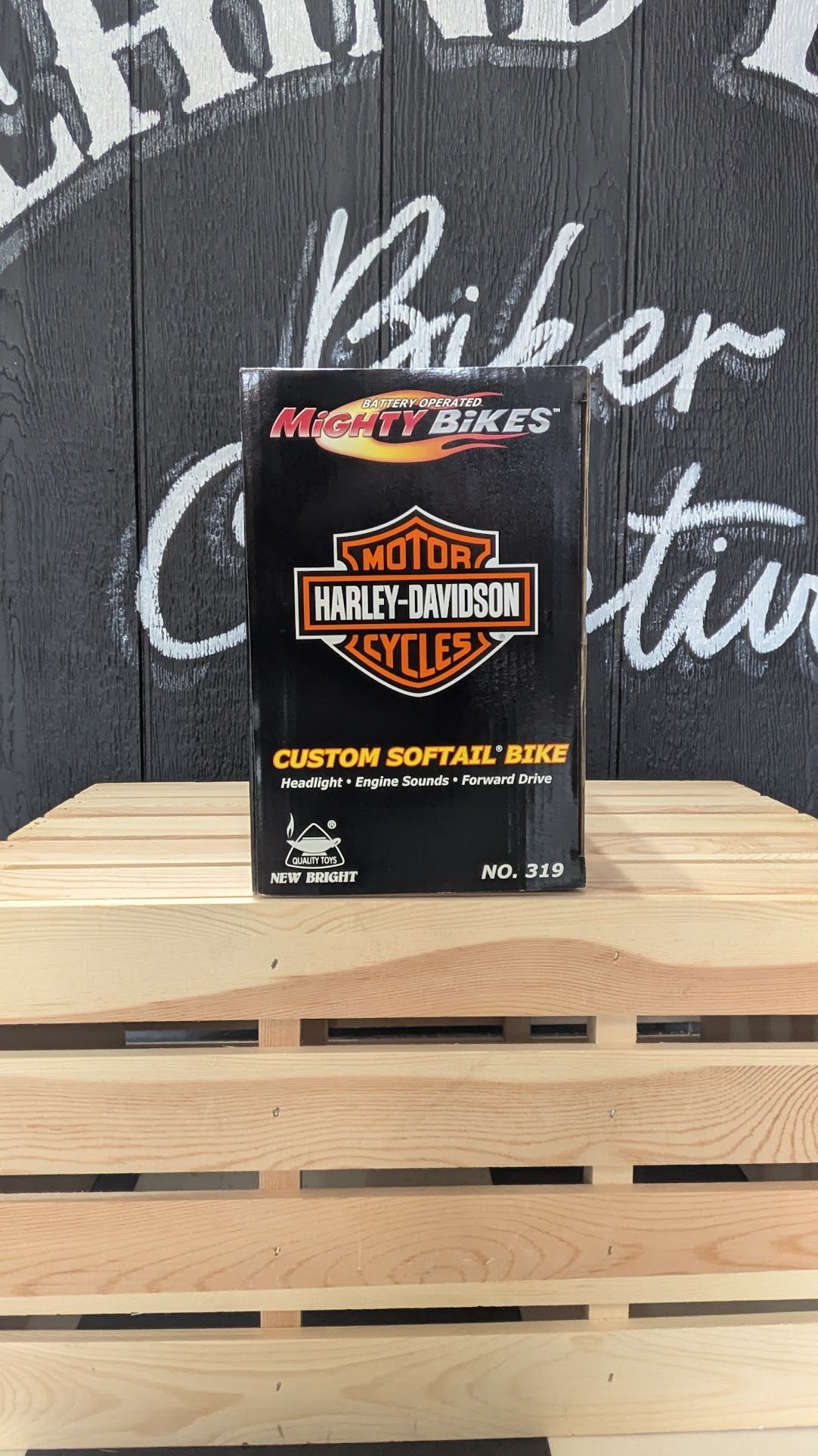 Harley-Davidson Custom Softail Bike "Mighty Bikes" Battery Operated Motorcycle w/ Box