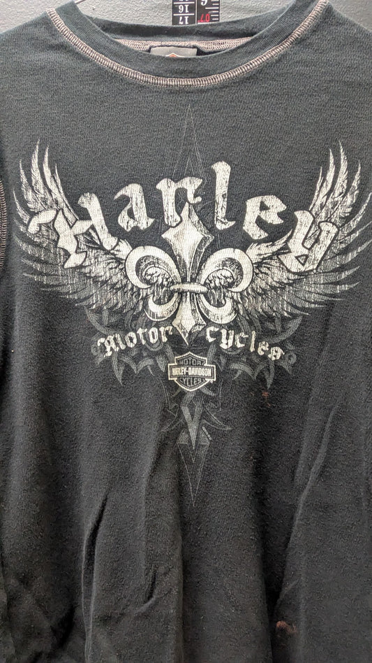 2010 Harley-Davidson Thermal Long Sleeve Shirt Size S Black Lake of the Ozarks USA