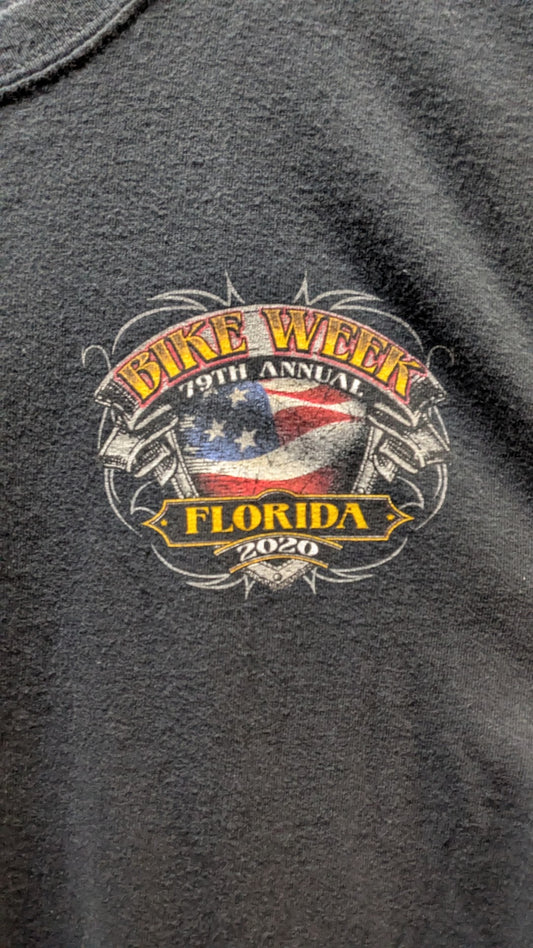 2020 Daytona Bike Week 79th Annual T-Shirt – Black – Size XL