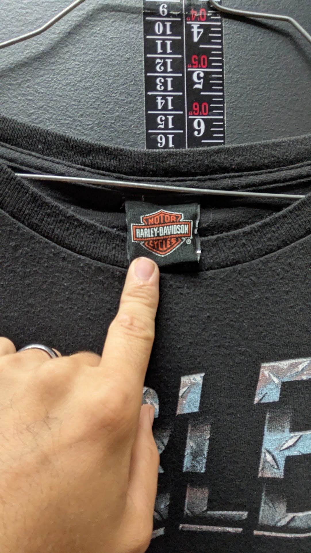 Harley-Davidson Crystal River FL Long Sleeve T Shirt Black Distressed Motorcycles