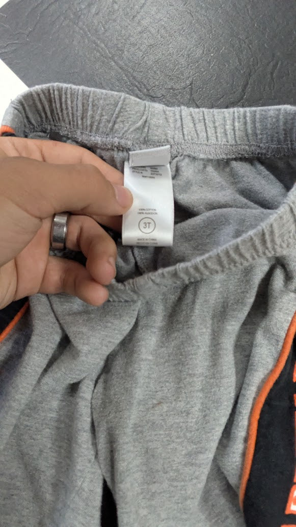 Harley-Davidson Toddler Boys 3T Gray Black Orange Athletic Shorts