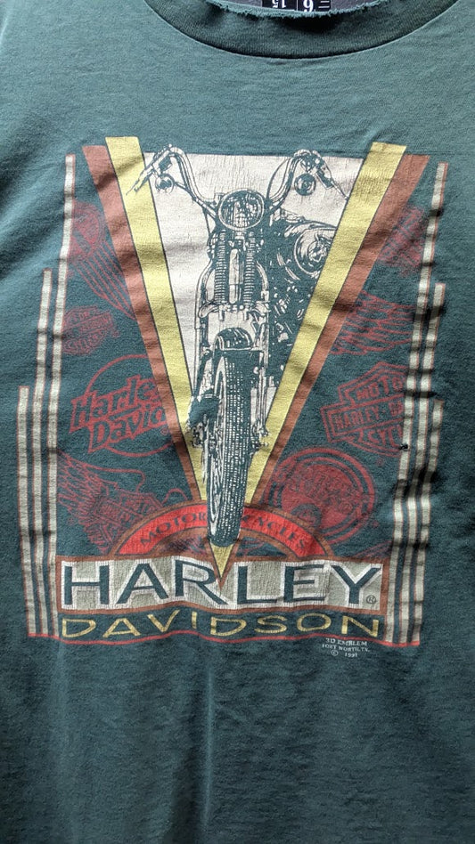 1991 Harley-Davidson 3D Emblem Dallas Texas T-Shirt